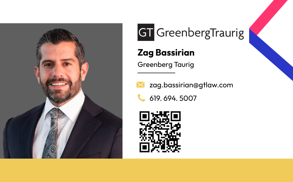 Zag Bassirian - Greenberg Taurig